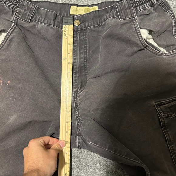 Cabelas Trail Hiker Cargo Pants Black Canvas Workwear 36x32 CHECK MEASUREMENTS - Picture 6 of 7